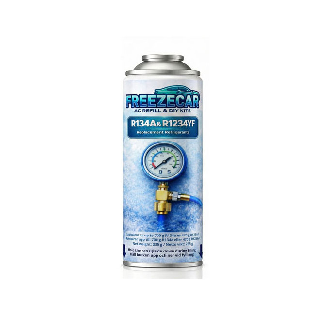 FreezeCar AC Refill R134a och R1234yf